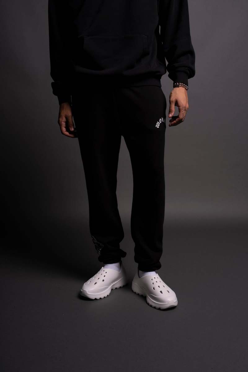 Darc Sport Chopper Wolf Post Lounge Sweats Negrii | SFEKI5827