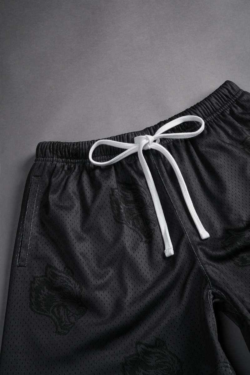 Darc Sport Club Monogram Mesh Shorts Negrii | OREKZ3891