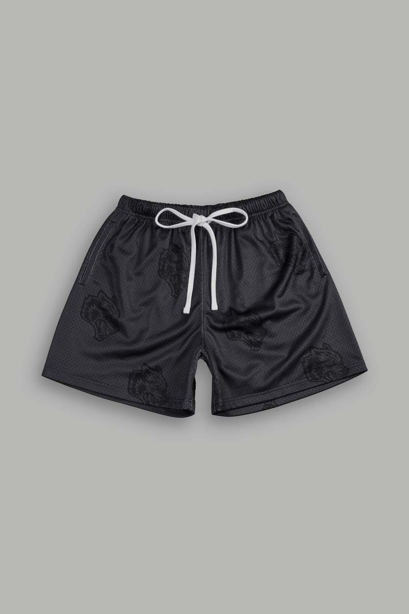 Darc Sport Club Monogram Mesh Shorts Negrii | OREKZ3891