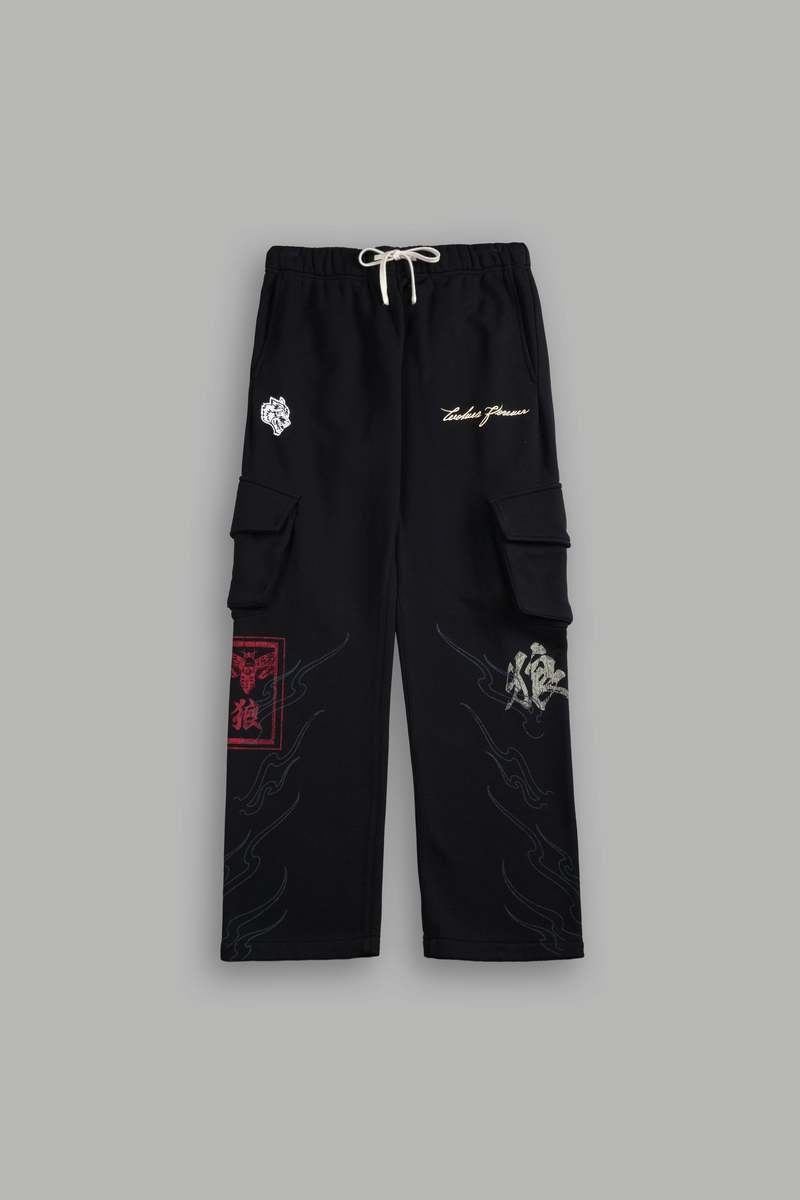 Darc Sport Dynasty Bigelow Cargo Sweat Pants Negrii | OCYPL4153