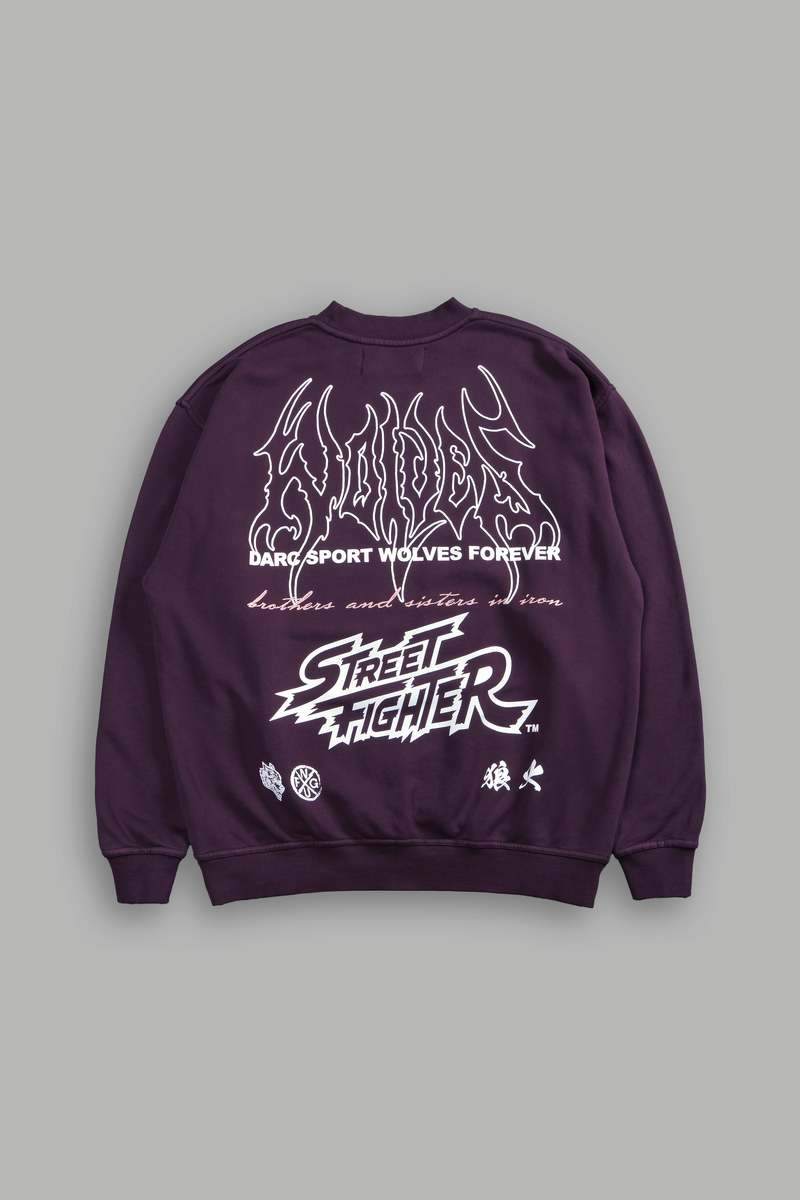 Darc Sport Final Boss Unisex London Crewneck Violet | JWRUQ4278