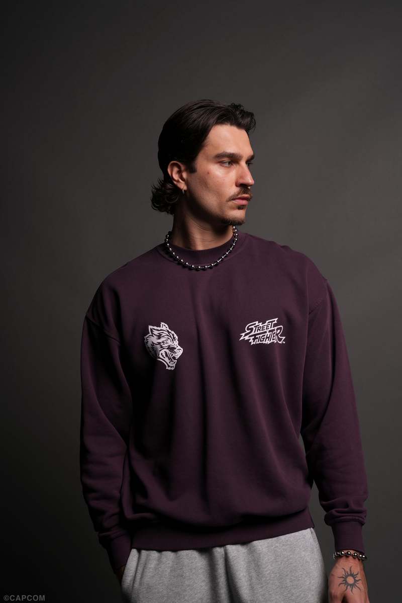 Darc Sport Final Boss Unisex London Crewneck Violet | JWRUQ4278
