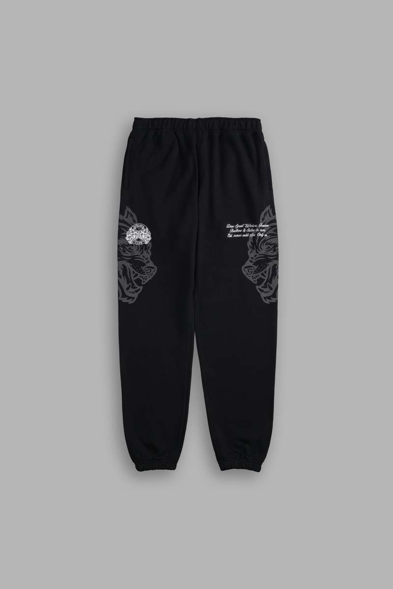 Darc Sport Loyalty Wolf Post Lounge Sweats Negrii | XHKJY0329