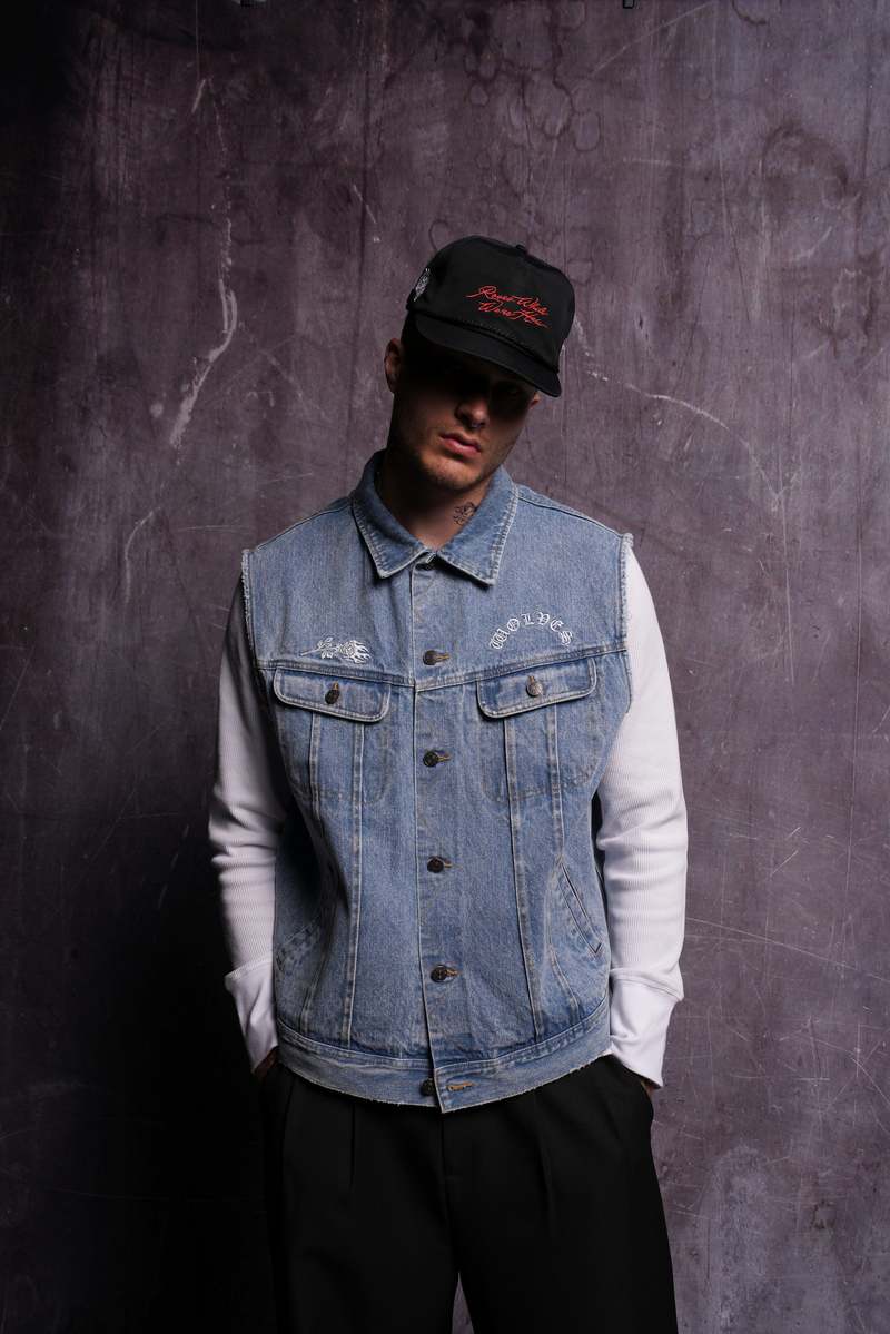 Darc Sport Rose Chopper Clint American Denim Vest Albastru Deschis | ADEJS6149