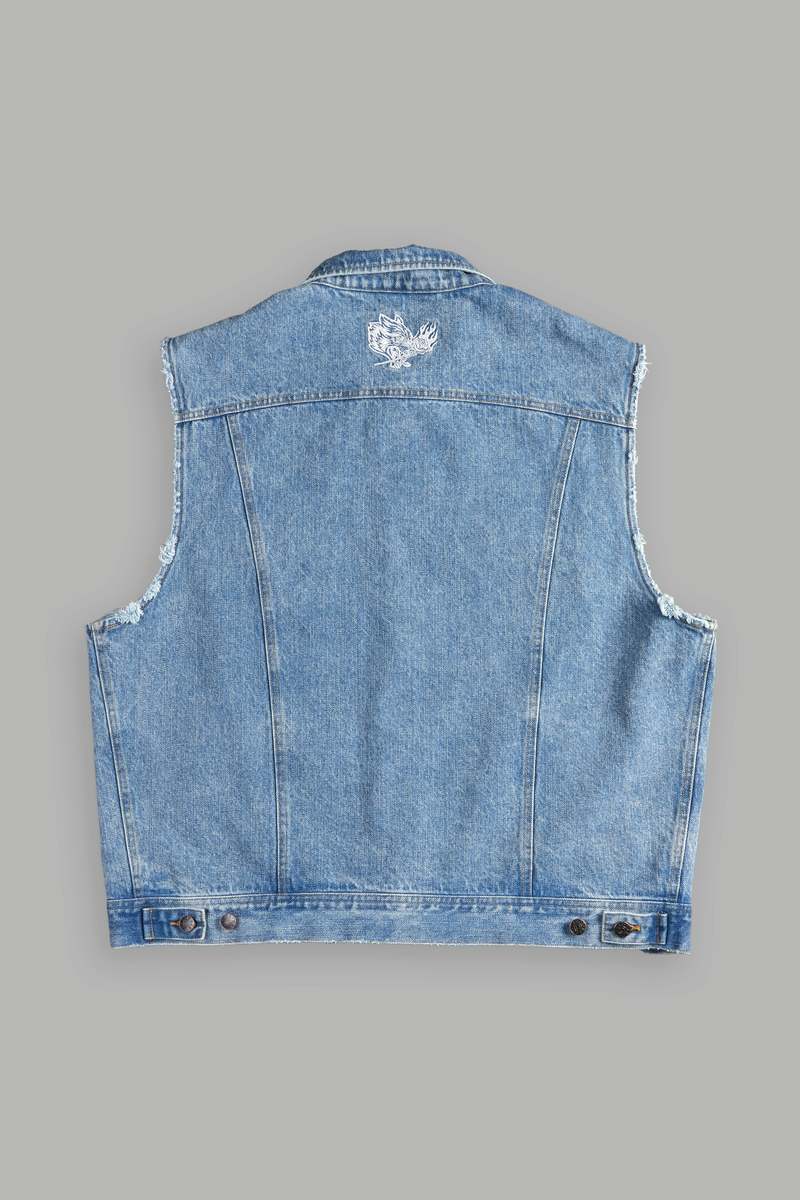 Darc Sport Rose Chopper Clint American Denim Vest Albastru Deschis | ADEJS6149