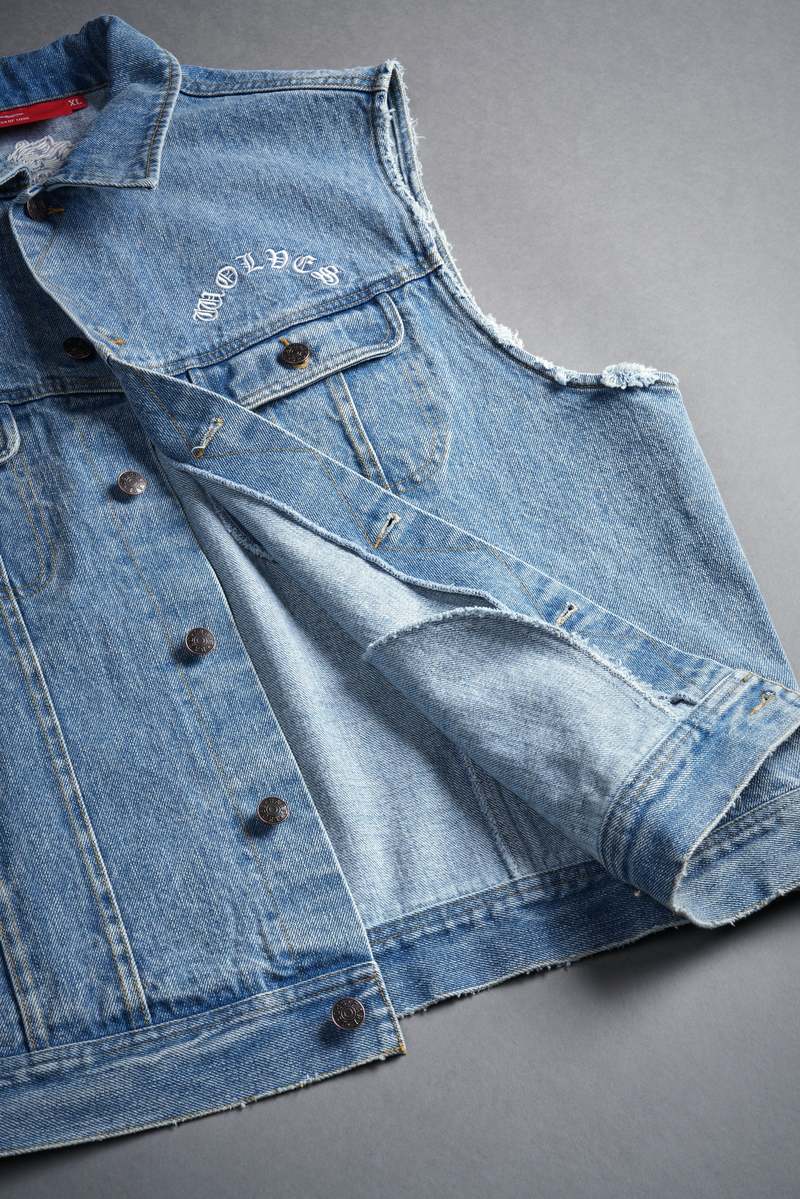 Darc Sport Rose Chopper Clint American Denim Vest Albastru Deschis | ADEJS6149