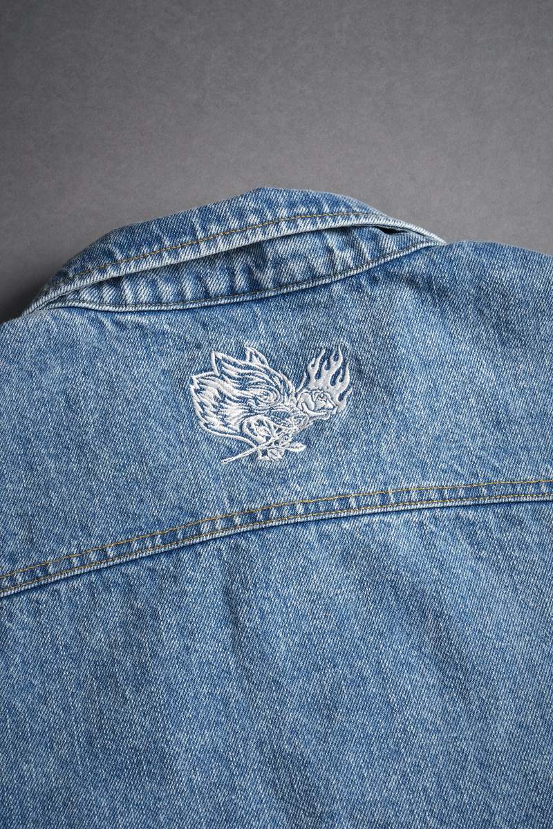 Darc Sport Rose Chopper Clint American Denim Vest Albastru Deschis | ADEJS6149