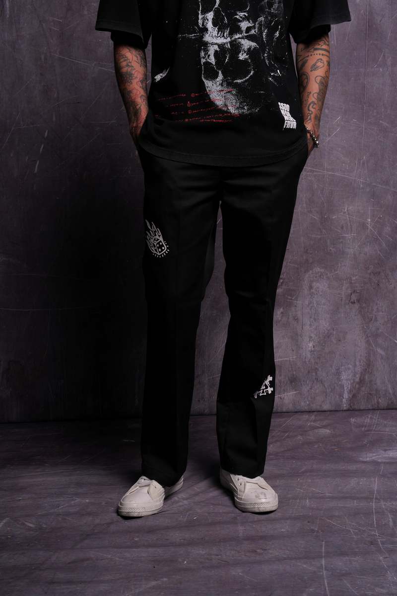 Darc Sport Roses While We're Here Rickies Pants Negrii | HRGSQ3276