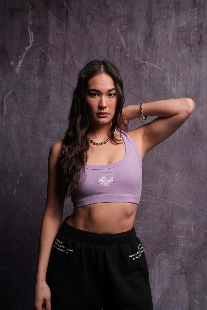 Darc Sport Roses While We're Here Wellness Bra Ghost Orchid | AITZN6374