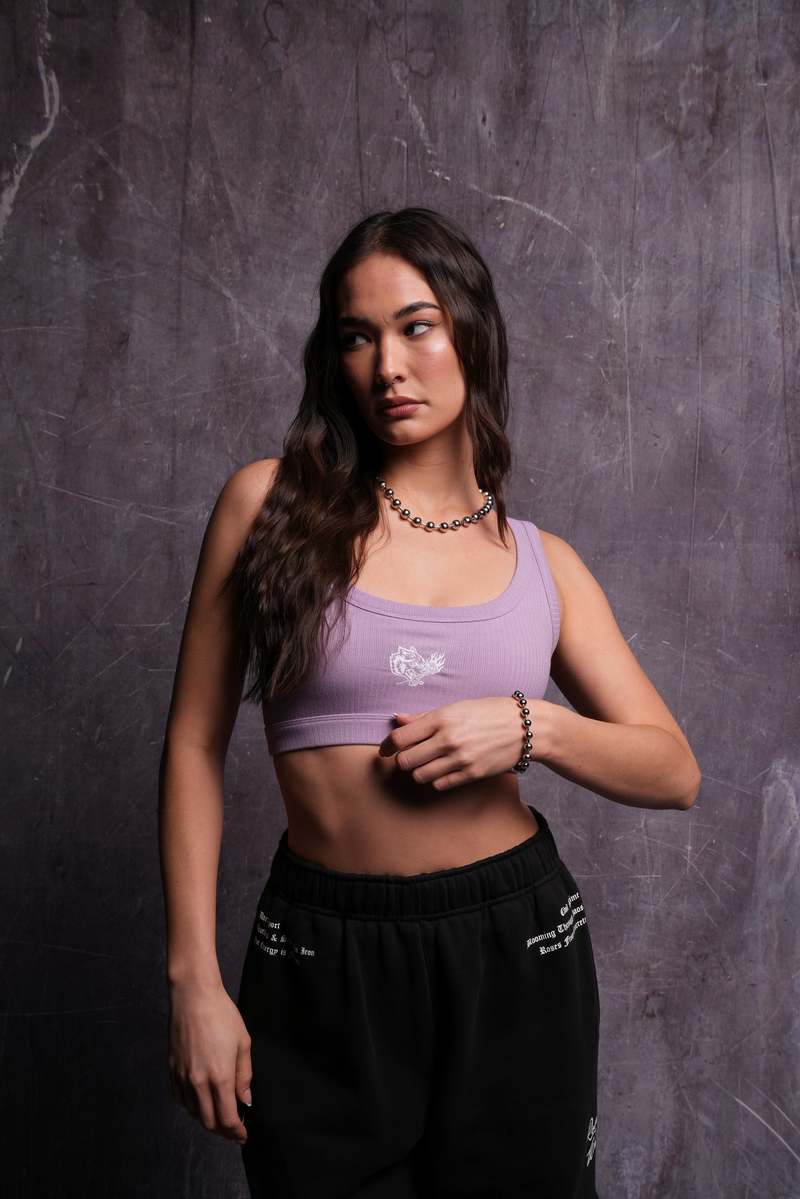Darc Sport Roses While We're Here Wellness Bra Ghost Orchid | AITZN6374