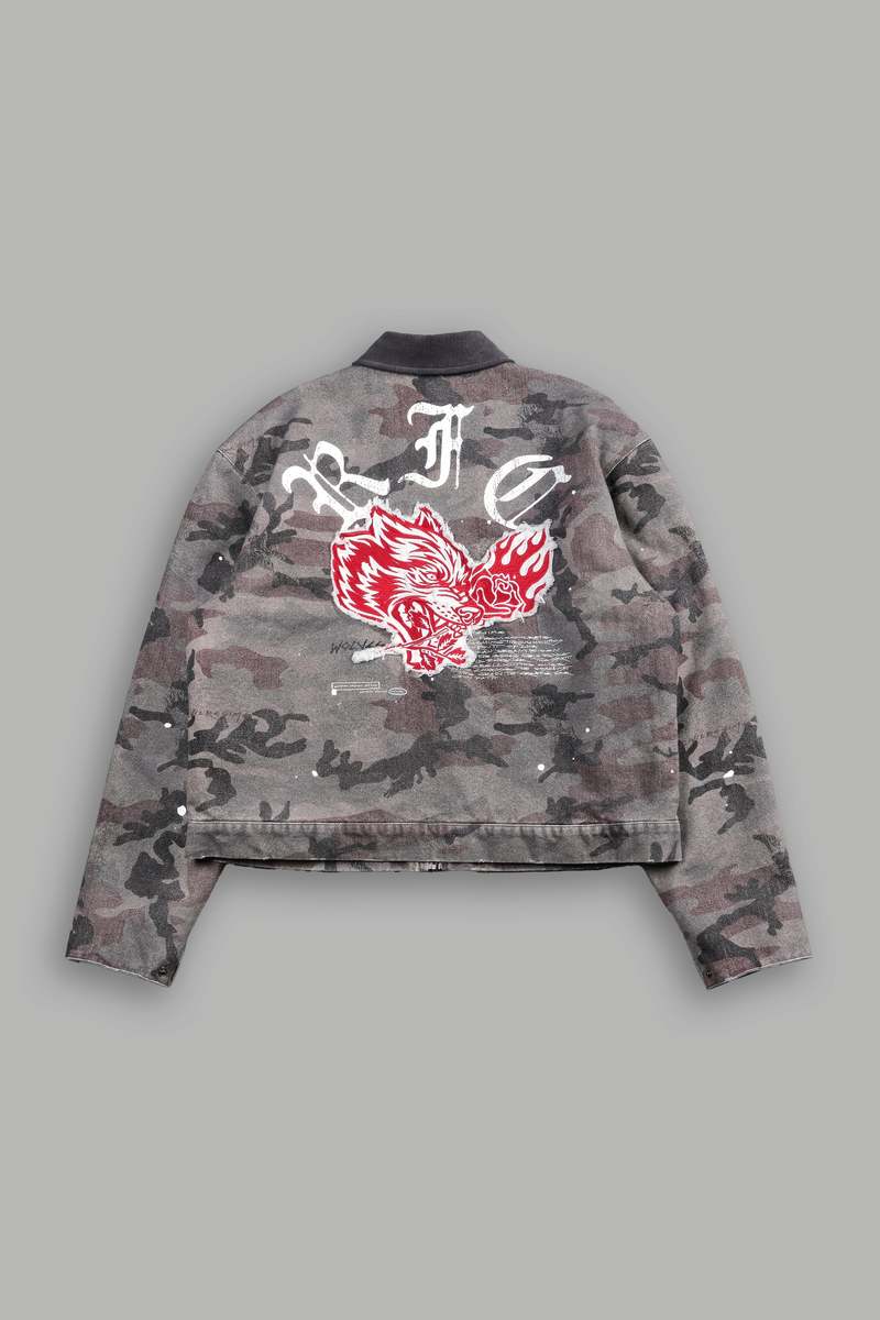 Darc Sport Wolves Among Roses Earl Jacket Camuflaj | FBOWJ7024