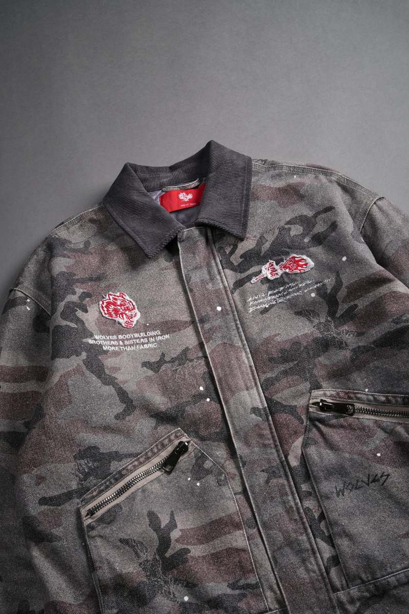 Darc Sport Wolves Among Roses Earl Jacket Camuflaj | FBOWJ7024