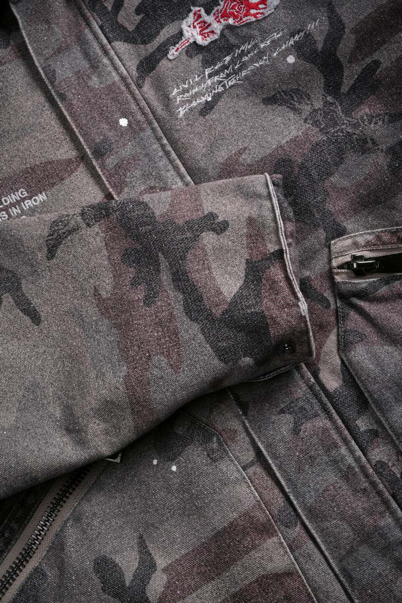 Darc Sport Wolves Among Roses Earl Jacket Camuflaj | FBOWJ7024