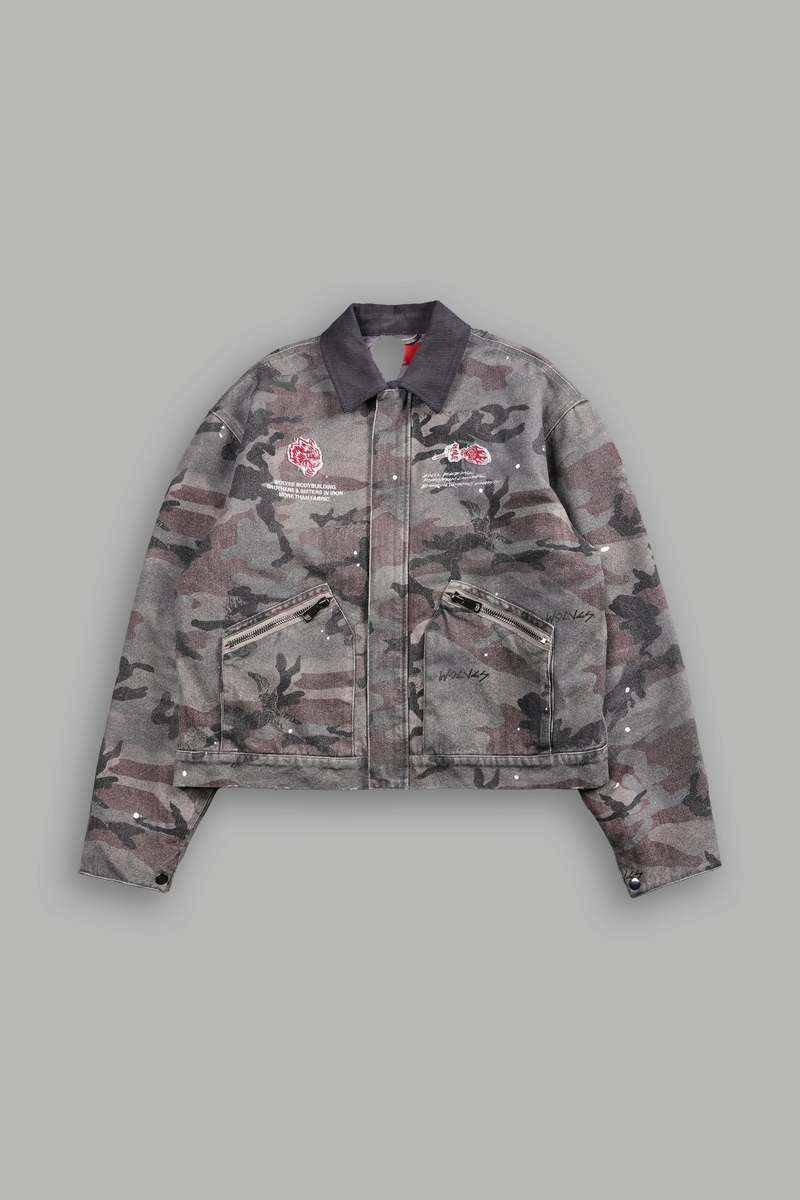 Darc Sport Wolves Among Roses Earl Jacket Camuflaj | FBOWJ7024