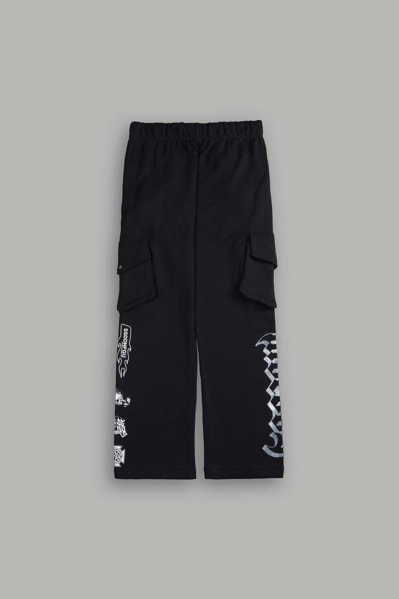 Darc Sport Wolves Represent Bigelow Cargo Sweat Pants Negrii | EYRHC8706