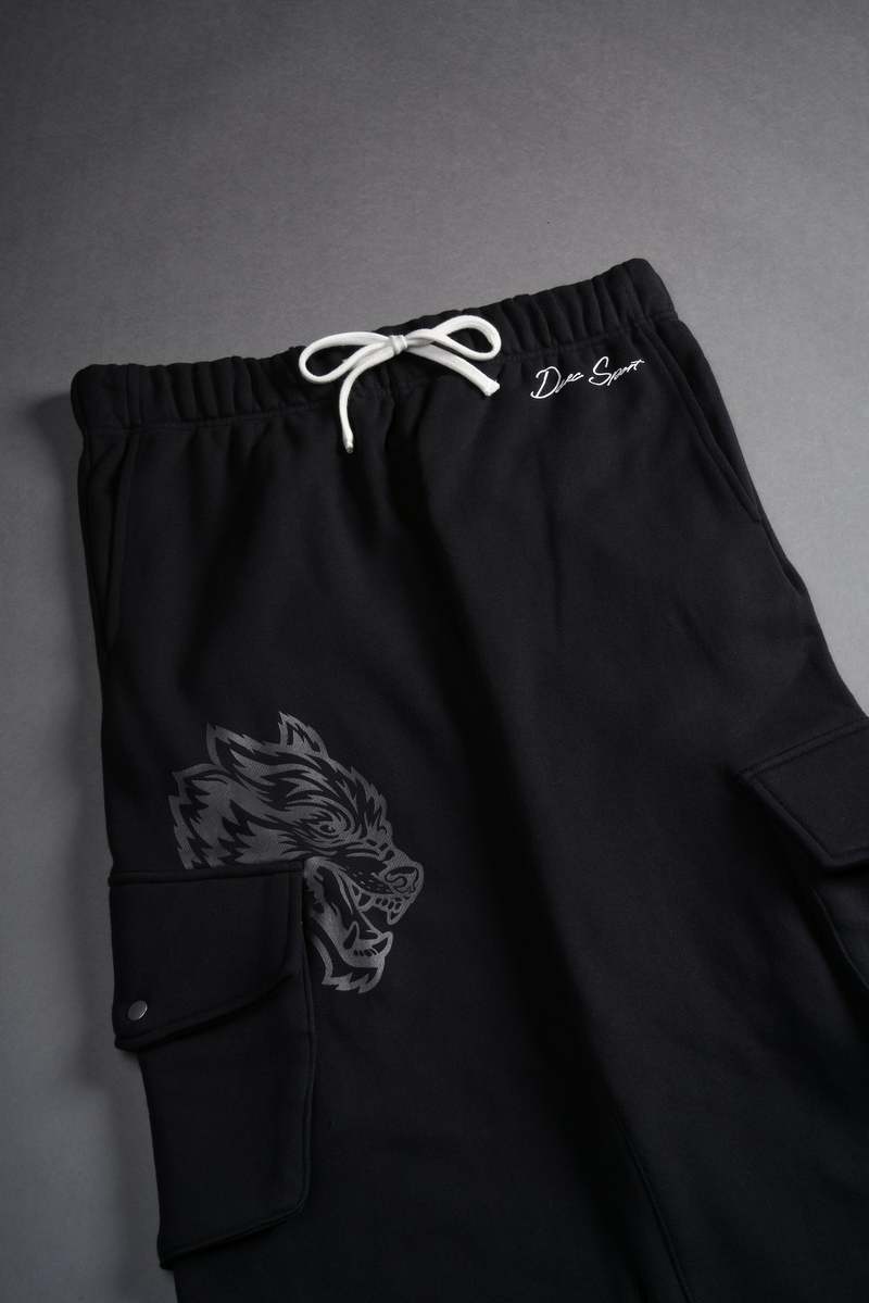 Darc Sport Wolves Represent Bigelow Cargo Sweat Pants Negrii | EYRHC8706