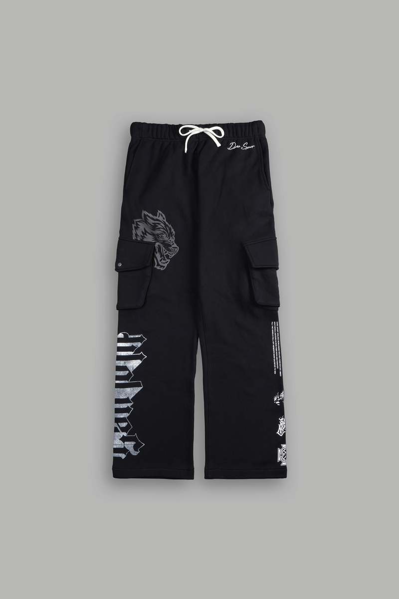 Darc Sport Wolves Represent Bigelow Cargo Sweat Pants Negrii | EYRHC8706