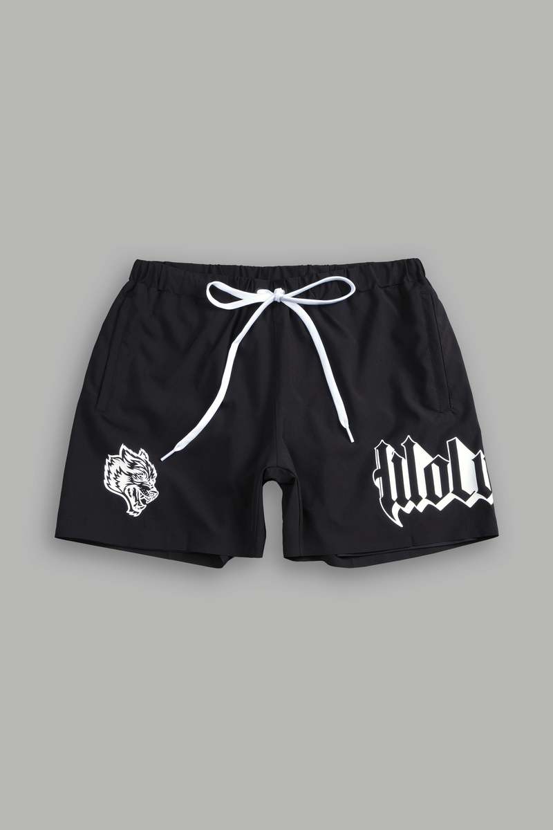 Darc Sport Wolves Represent Compression Shorts Negrii | JCXNY5968